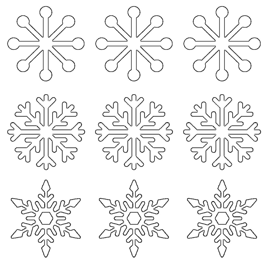 Free Printable Snowflake Templates - Large & Small Stencil ...