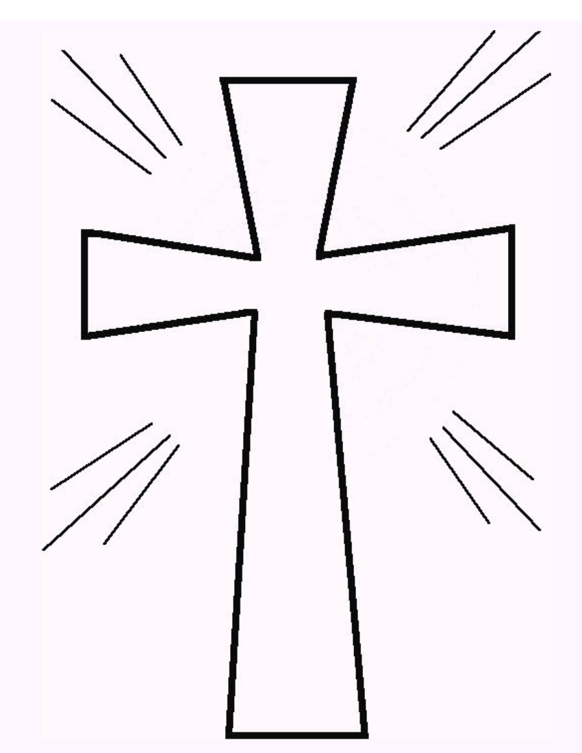 Free Printable Cross Coloring Pages What Mommy Does