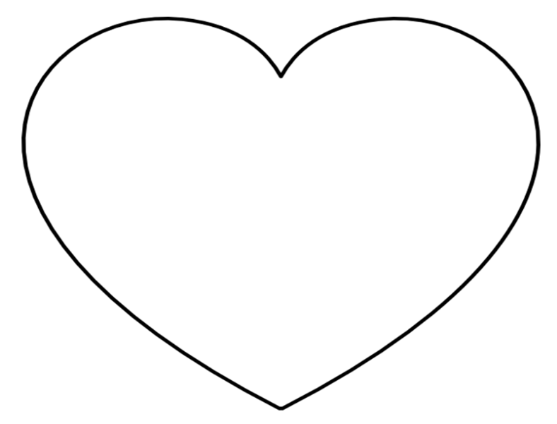 Free Printable Heart Templates Large, Medium & Small Stencils to Cut